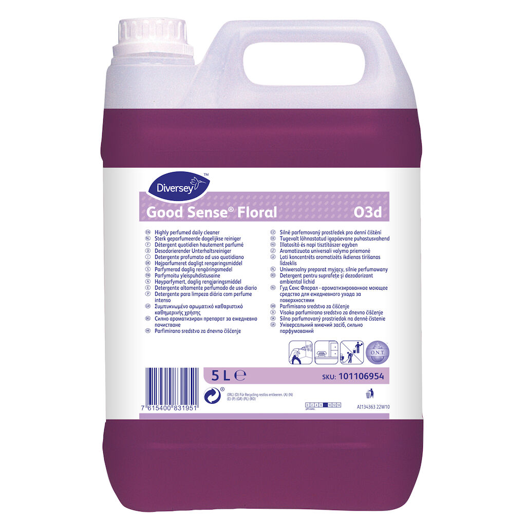 Good Sense Floral O3d 2x5L - Vysoce parfemovaný prostředek pro denní čištění